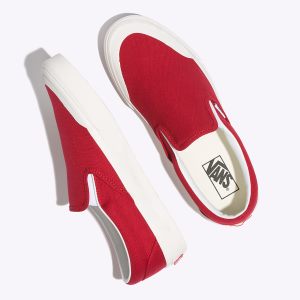 Vans Erkek Kaykay Ayakkabısı Slip-On 138 Kahverengi Kırmızı Outlet | 97558-134